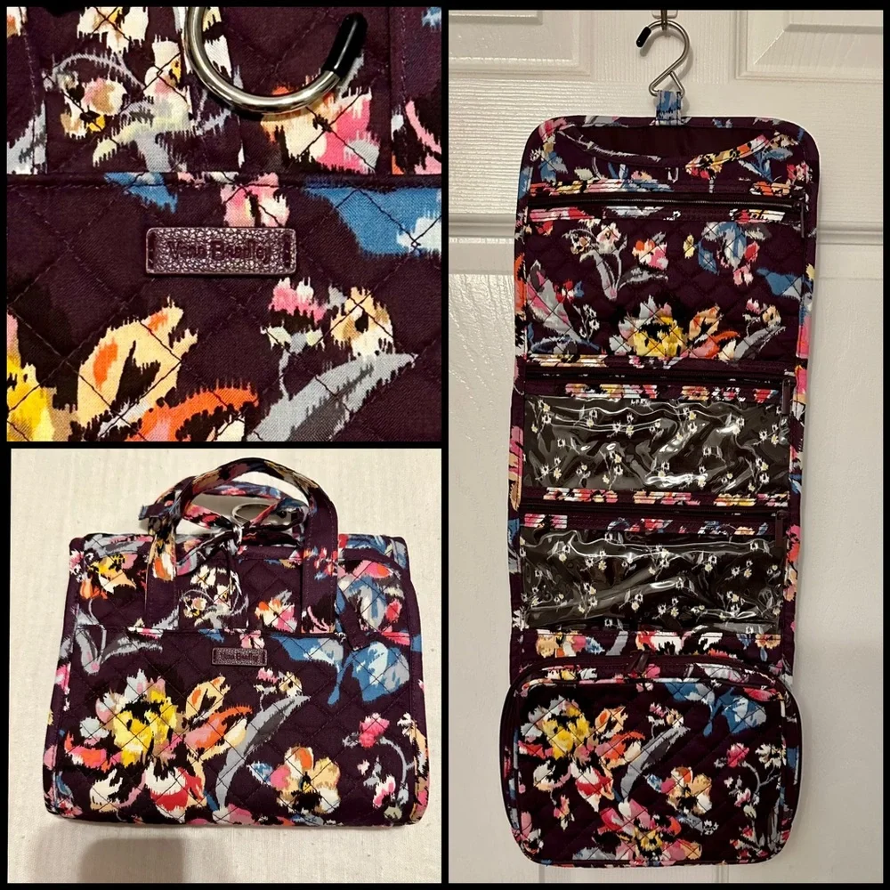 NWOT Vera Bradly Hanging Travel Organizer in 100% Cotton